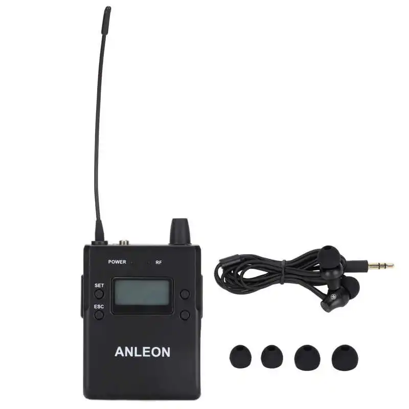 Original For ANLEON S3 Wireless In-Ear Monitor UHF Stereo Wireless Earbud Monitor System Monitor Ear Return System 518-554MHz 