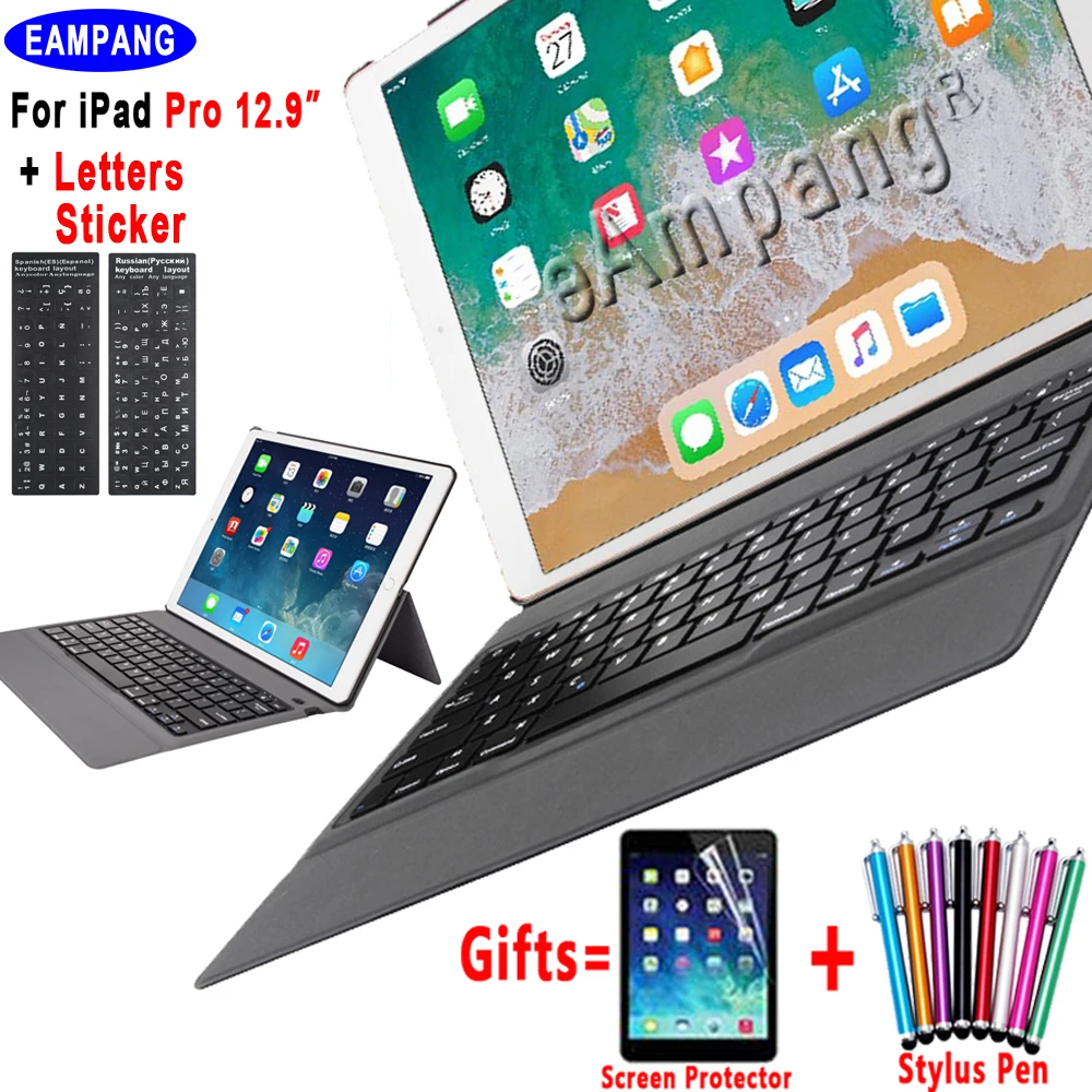 

Slim Keyboard Case for Apple iPad Pro 12.9 2017 2015 1th 2nd Generation A1584 A1652 A1670 A1671