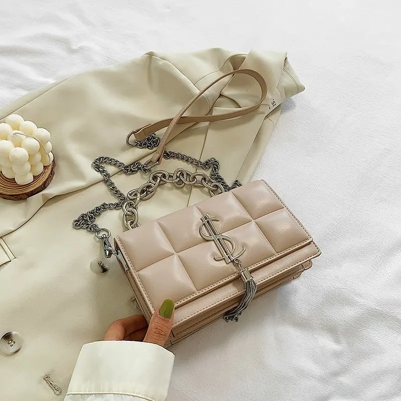 Fashion Brand Women Bag PU Leather Messenger Bag Designer Chain Shoulder Crossbody Bag Women Handbag Bolso Mujer