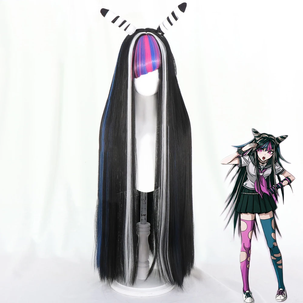 Dangan Ronpa 2 Mikan Tsumiki парики Danganronpa Mioda Ибуки косплей 100 см длинные термостойкие