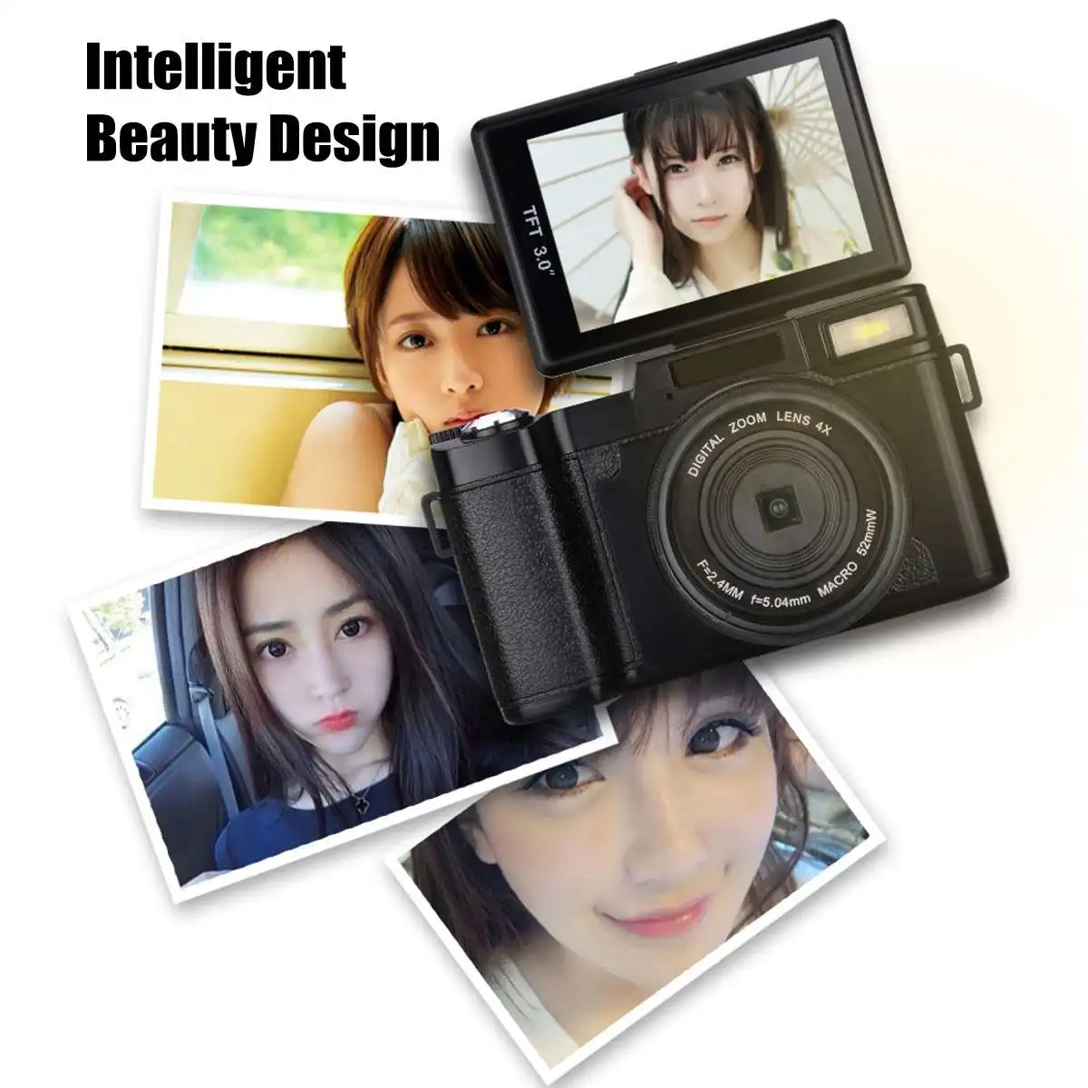 

Hot Sales Vlog Digital Camera Full HD 1080P Professional Video Camcorder Vlogging Camera 8.0 MP CMOS Max 24MP