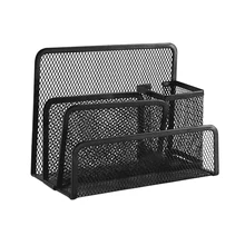 Металлическая сетка для стола почтовый органайзер для файлов практичная буквенная сортировщик хранение документов с ручкой карандаш держатель для домашнего офиса