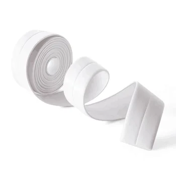 Caulk Strip PE Self Adhesive Tape for Bathtub Bathroom Shower Toilet Kitchen and Wall Sealing