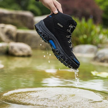 

New Hiking Shoes Men Boots Waterproof Outdoor Trekking Sneakers Climbing Mountain Tracking Man Laces Treking Zapatillas Hombre