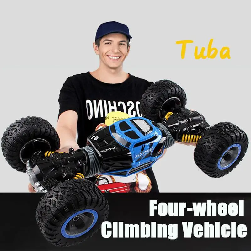 1:16 пульт дистанционного управления трюк скручивание 4WD привод скалолазание Автомобиль 2,4G радио-управление led машина RC автомобили двойной режим трюк внедорожный автомобиль