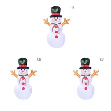 Надувной декоративный светодиодный светильник снеговик, Рождественский Снеговик 5,24 футов E65D