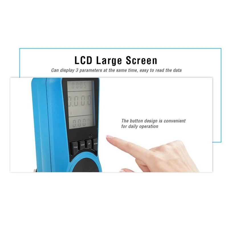 Цифровой измеритель мощности разъем измерителя энергии в розетке Электрический монитор Lcd Pc