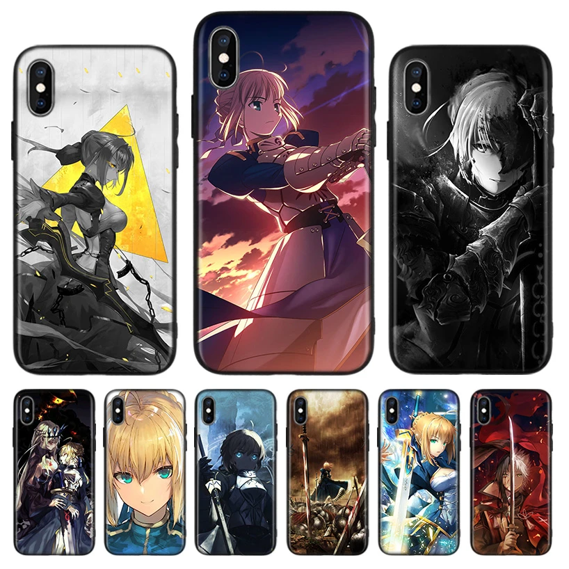 Anime Fate Zero Stay Night Saber Case For Iphone 11 Pro Xs Max Xr 7 8 6 6s Plus X 10 Ten 5 5s Se Phone Back Cover Coque Shell Phone Case Covers Aliexpress