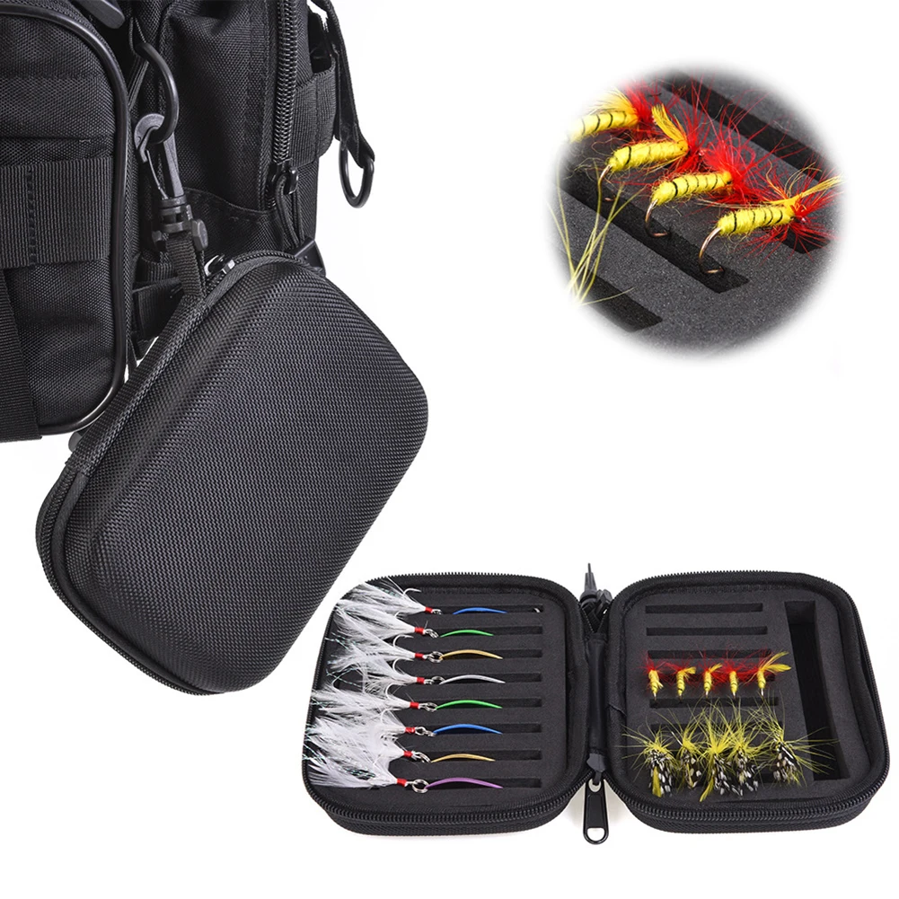 

Fly Fishing Spoon Fishing Lure EVA Lure Box Waterproof Shockproof Fishing Bag Sea River Fishing Lure Storage Tackl Box