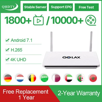 

QHDTV IPTV Arabic Belgium Algeria Golax Q4 Android Box 1 Year IPTV Subscription Germany IP TV Dutch Morocco Qatar No App Include