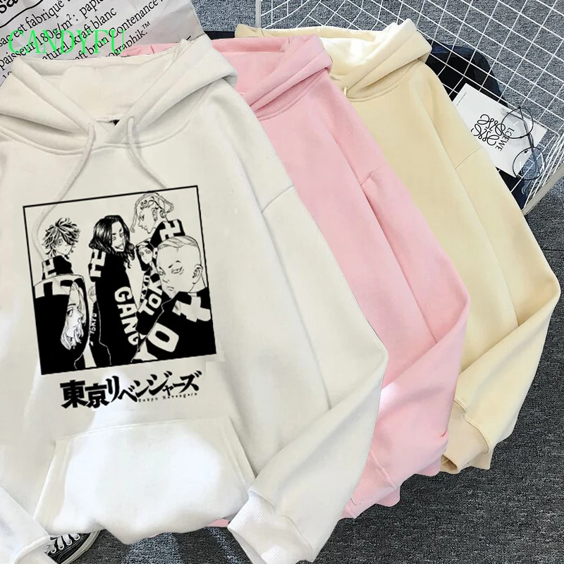 Женский/мужской свитшот Harajuku Токийский Аниме Манга Ранняя женская уличная