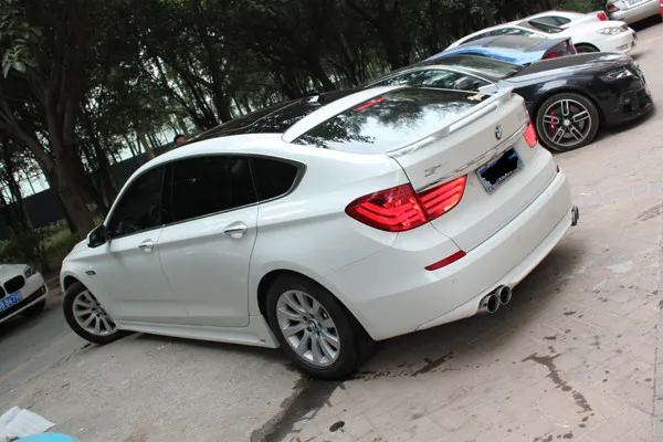 Для BMW 5Series GT HM Style FRP праймер задний багажник спойлер крыло 2010 2013|spoiler wing|trunk lip