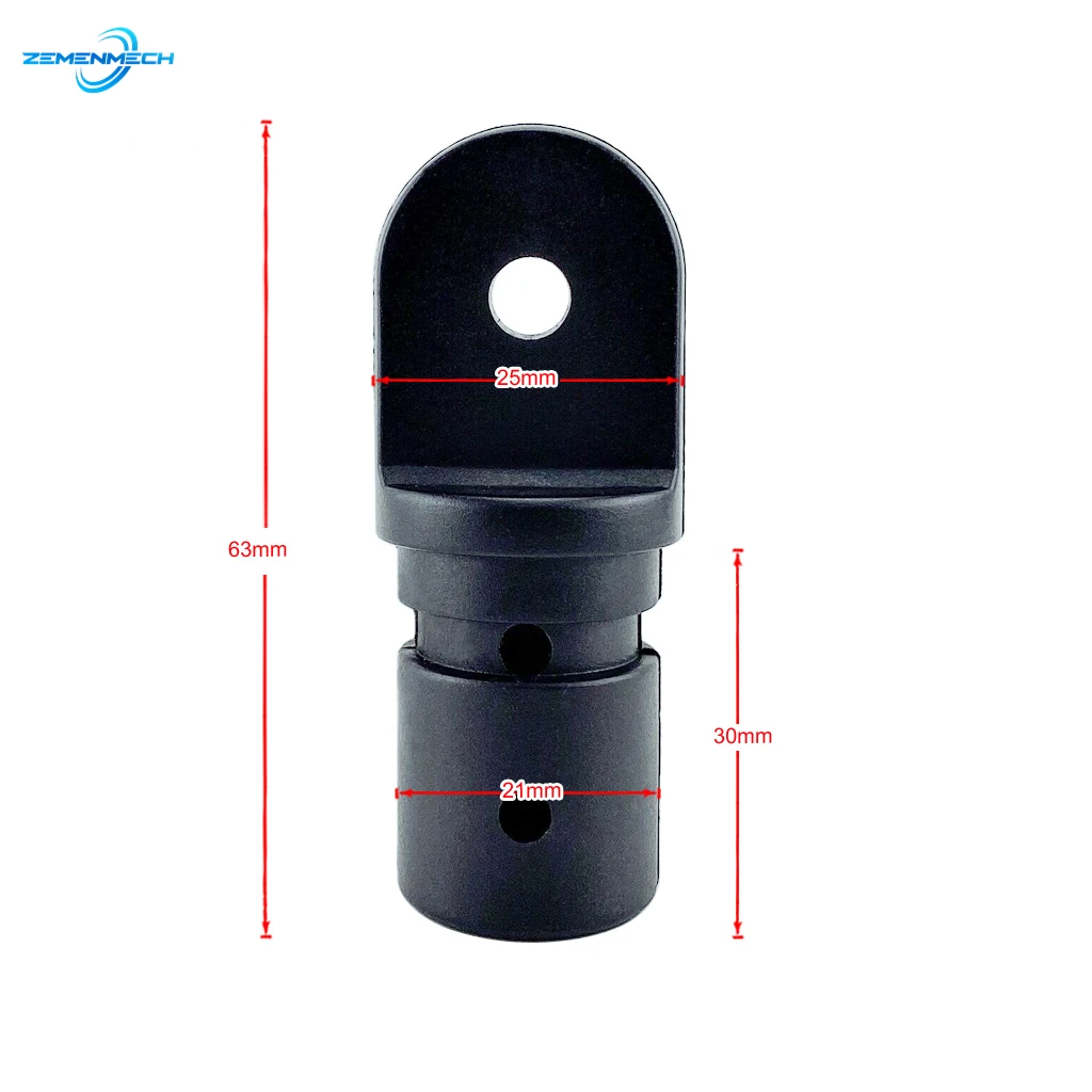 Black Nylon Pipe Eye End Cap 25mm Bimini Top Fitting Hardware Marine Boat Yacht Inside Eye End Canopy Tube Boat Accessories