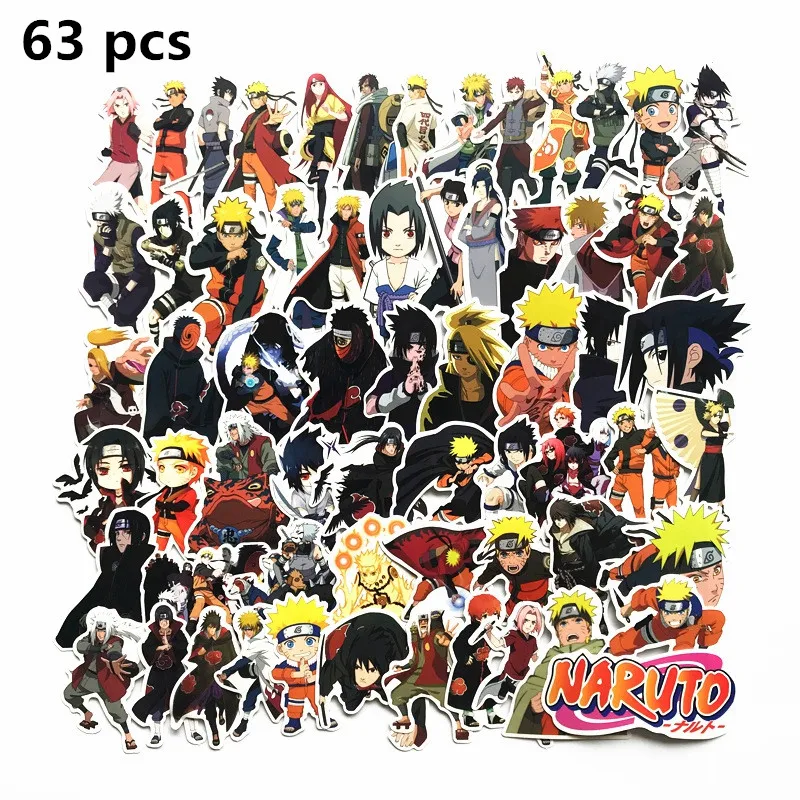 Стикеры Naruto Pack аниме классный скрапбук чемодан скейтборд ноутбук мотогонок водонепроницаемый граффити стикеры игрушки для детей - Цвет: WTZ089