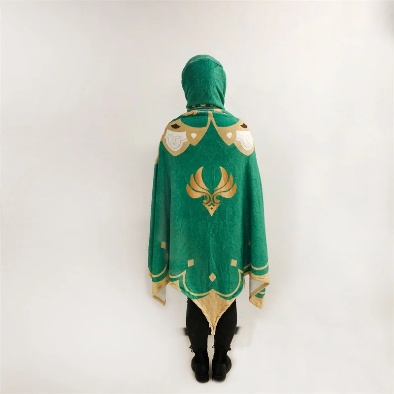 Genshin Impact Cryo Abyss Mage Cloak Cape Cosplay Flannel Costume