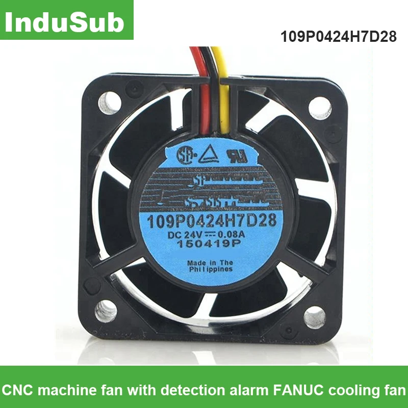 

109P0424H7D28 40mm CNC DC24V 0.08A machine fan with detection alarm cooling fan