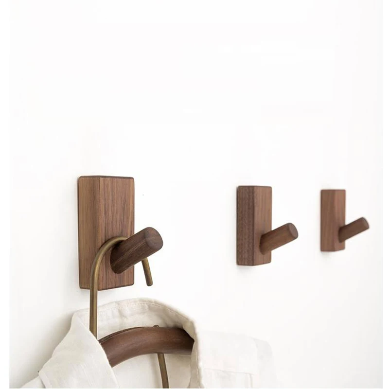 

Крючок для пальто из массива дерева, 5 шт.