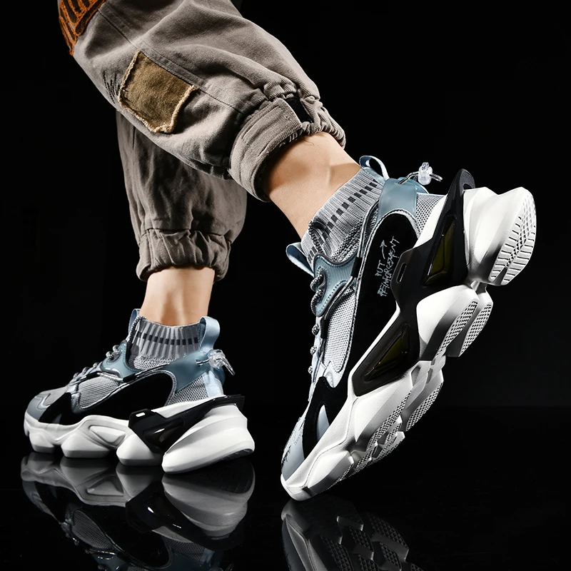 Men's socks shoes running shoes comfortable breathable mesh casual sports shoes outdoor sports non-slip wear-resistant sports sh