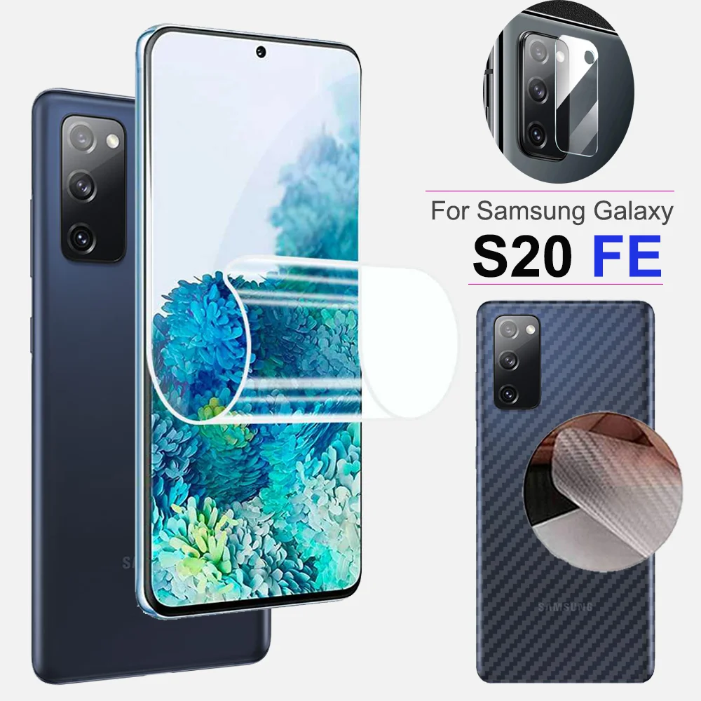 Full Protection Kit For Samsung S Fe S Ultra Back Film Screen Protector On Note Ultra Hydrogel Film Sfe Soft Glass Phone Screen Protectors Aliexpress