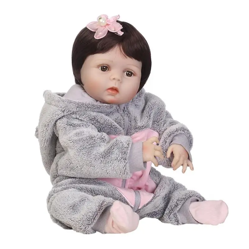 

NPK 56cm Artificial Lifelike Soft Silicone Reborn Baby Dolls Simulation Toy