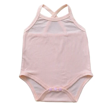

Summer Newborn Infant Baby Boys Girls Solid Soft Romper Bodysuits Ribbed Clothes Outfits Sleeveless Body Baby Girl 0-24M Clothes