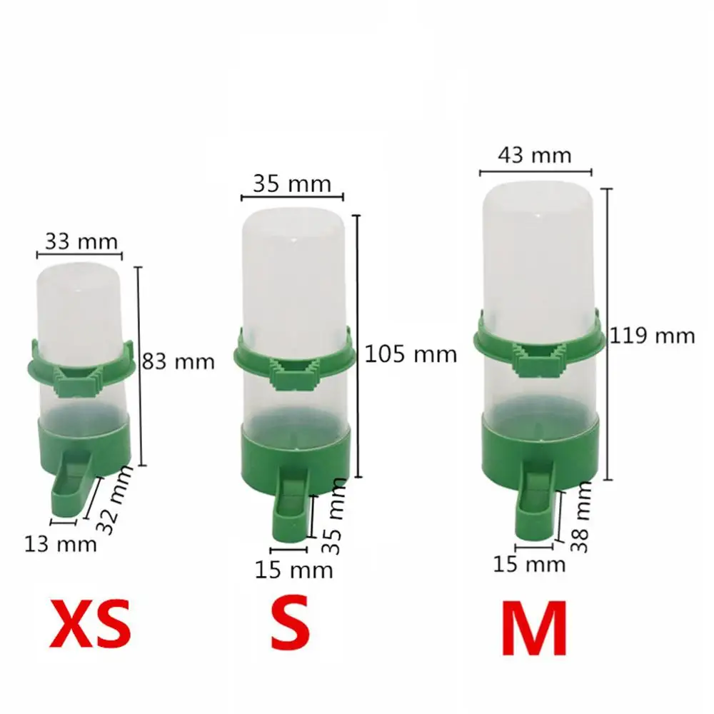 Автоматическая поилка для птиц 2 шт. чаша попугаев чайник с защитой от посыпания