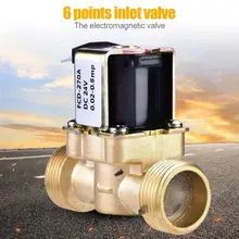 3/4 DC 24V Нормально закрытый электроуправляемый соленоид надежность безопасности магнитный воздушный водяной клапан электрические приборы аксессуары