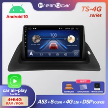Prelingcar Android 10 SIN DVD 2 Din auto Radio Multimedia reproductor de Video GPS de navegación para Renault kangoo Octa-Core DSP IPS 4GB 64G