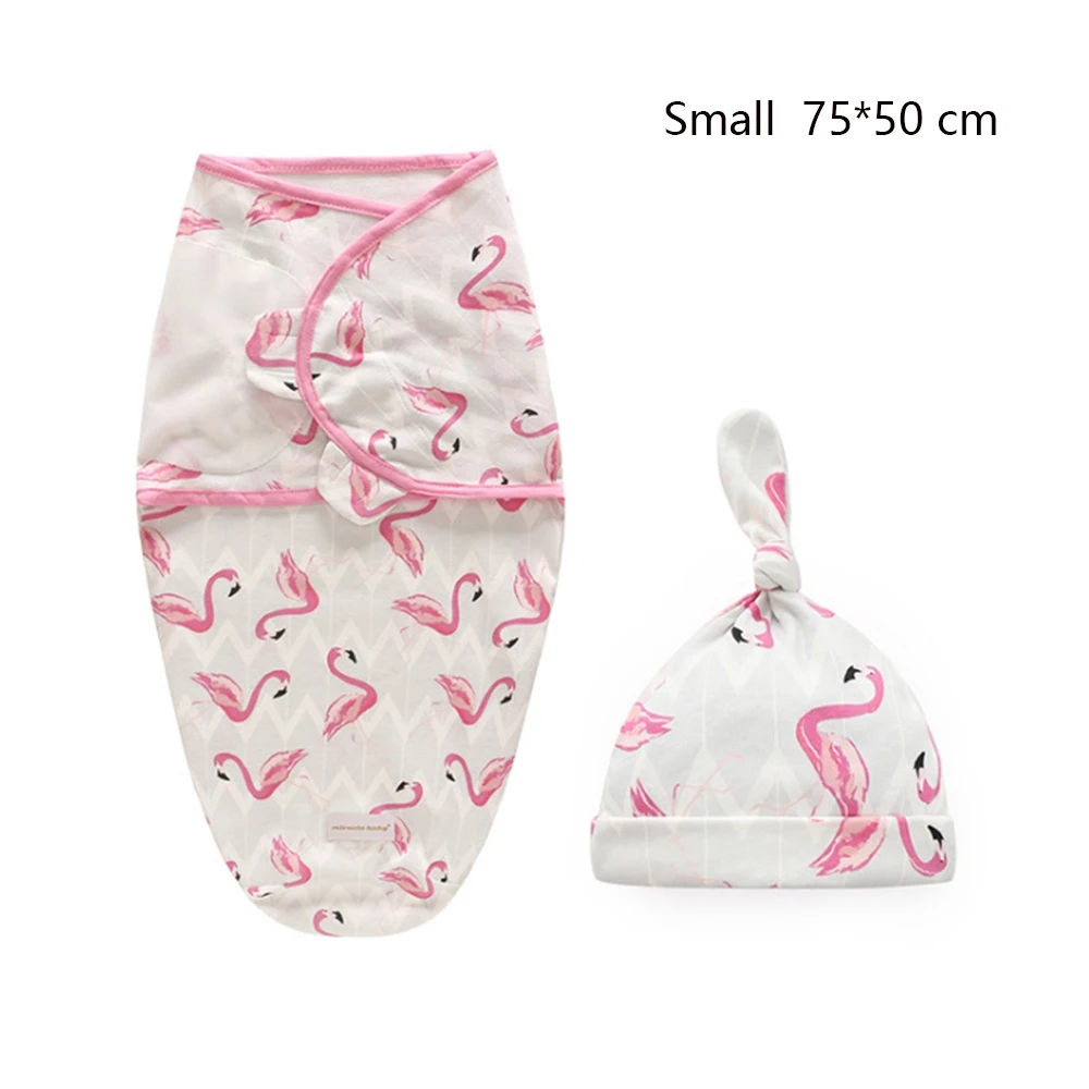 LAT/комплект из 2 предметов; пеленка для новорожденных+ шапочка; хлопковое детское одеяло; постельные принадлежности с героями мультфильмов; милый спальный мешок для малышей 0-6 месяцев - Цвет: E466800