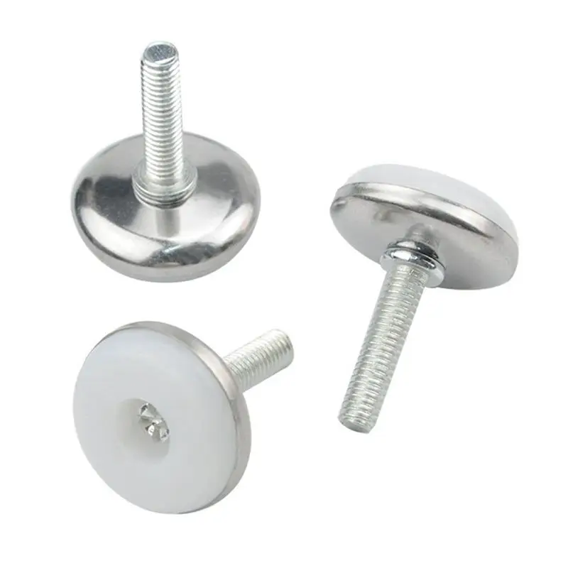 

Hot New 24 PCS Adjustable Screw On Furniture Glide Leveling Feet 8x25mm Thread Size White