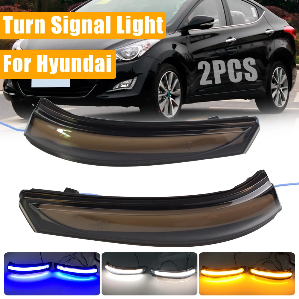 

For Hyundai I30 Elantra Avante MK5 MD Veloster 11-15 Flowing Side LED Dynamic Turn Signal Light Blinker Startup Breath Light