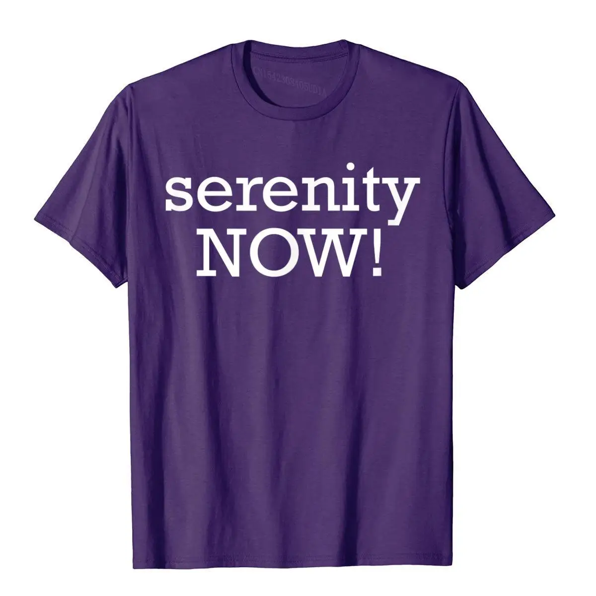 Serenity NOW Funny Recovery Alcoholics Anonymous AA T-Shirt__B10293purple