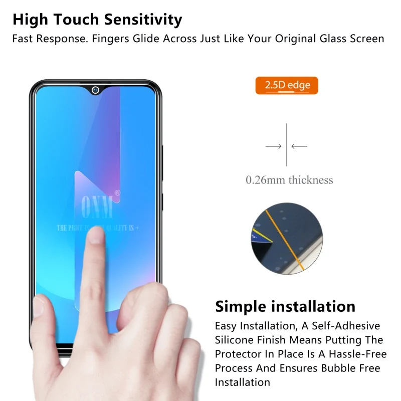 2 шт закаленное стекло для vivo U3X стекло протектор экрана 2.5D 9H Премиум Закаленное стекло для vivo U10 защитная пленка