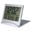 Folding LCD Digital Alarm Clock Electronic Calendar Thermometer Mini Desk Clock Bedside Digital Watches Women Men Desktop Clock ► Photo 2/3