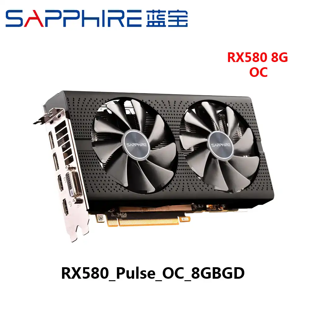 used sapphire rx580 8gb 8g rx 580 8 gb d5 platinum oc game