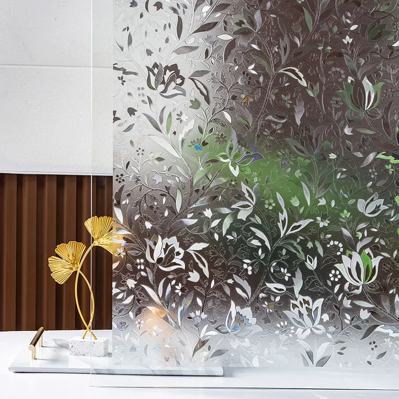tulip Privacy Window Film 3D Static Decoration Electrostatic film for UV Blocking Heat Control Glass Stickers | Дом и сад