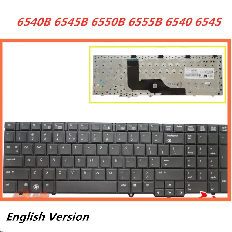 Laptop English Keyboard For HP Probook 6540B 6545B 6550B 6555B 6540 6545 Notebook Replacement layout Keyboard - Цвет: same as picture