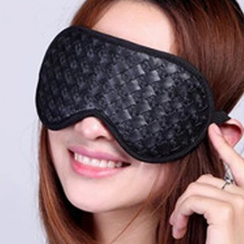 

Black Tourmaline Eye Massager Natural Ceramic Germanium Gemstone Therapy Sleep Eye Mask Shade with Negative Ion