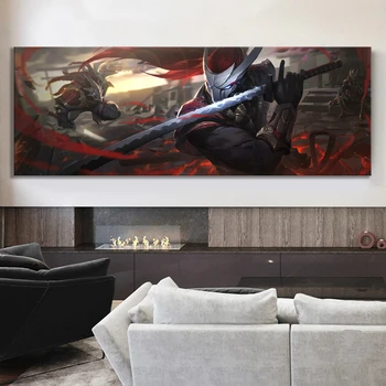 

Yasuo League of Legends Game Poster Wall Decor Painting Lol Games Art Canvas Wallpaper Wall Papers Wall Papers Home Decor