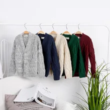 Детский кардиган осень г. Одежда для маленьких мальчиков однобортный вязаный свитер кардиганы для мальчика ясельного возраста весенняя одежда для детей от 2 до 12 лет