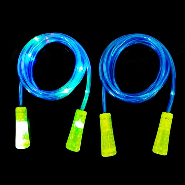 NEW Light Up Skipping Rope Multi Colour Glow Children Adults Fitness Outdoor Activity