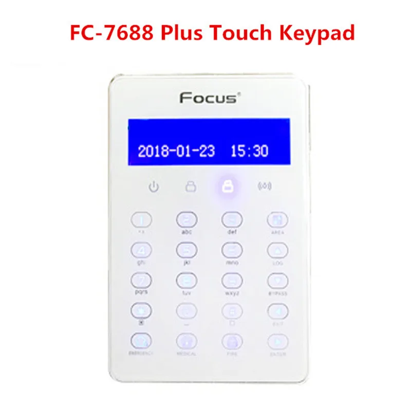 FC-7668pro Проводная сенсорная клавиатура для FC-7668 TCP IP GSM GPRS система сигнализации PSTN rs232 485 gprs gsm wireless communication data transmission modem transceiver e840 dtu gprs 01 tcp udp