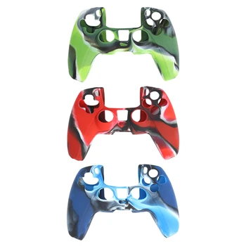 

Camouflage Controller Cover for Sony PS5 Silicone Gamepad Protective Guard Protective Case for DualSense PS5