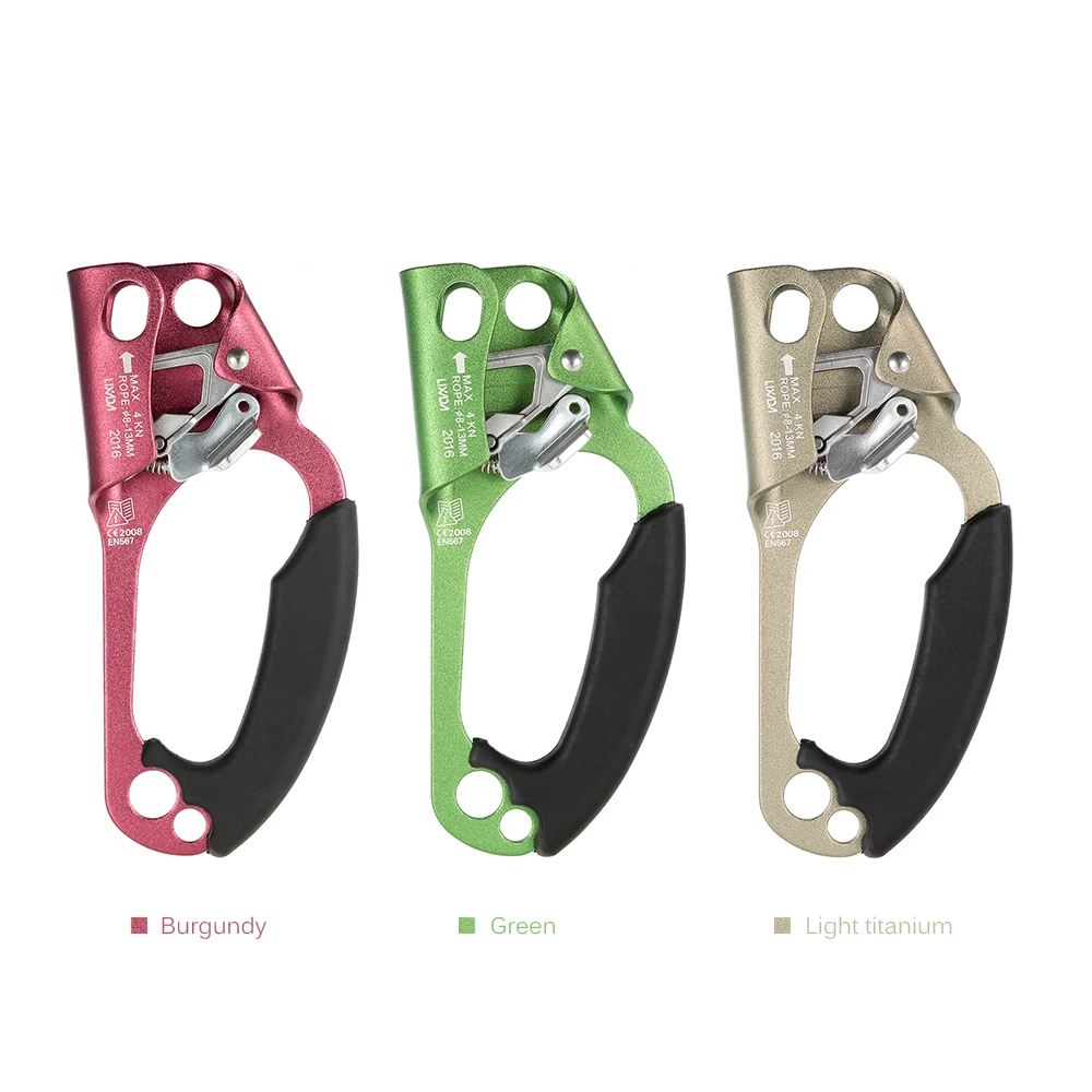 

New Right Hand Ascender Professional Arborist Rock Climbing Mountaineer Hand Ascender for 8-13mm Rope Climbing Caving Rescue
