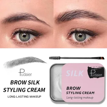 

3D Feathery Brow Makeup Balm Styling Brows Eyebrow Gel Wax Water+1PC Brush Eyebrow Tint Pomade Cosmetics