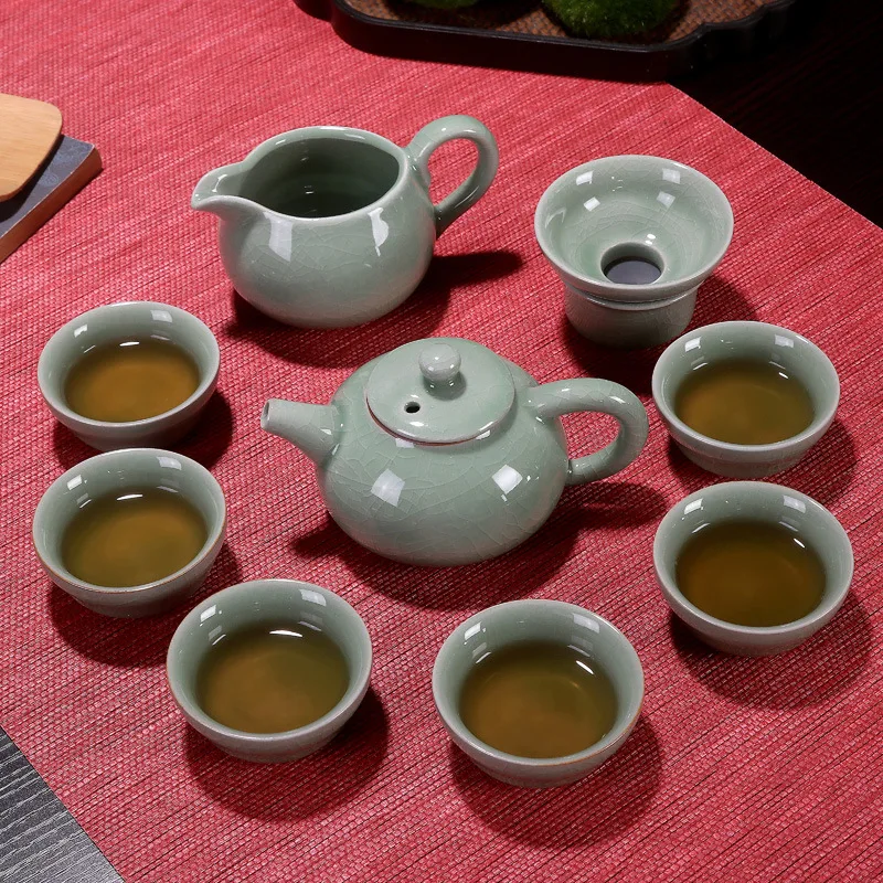 

Manufacturers Direct Selling Geware Tea Set Side of Ceramic Tea Set Special Offer Advertisement Gift Kung Fu Set Customizable Lo