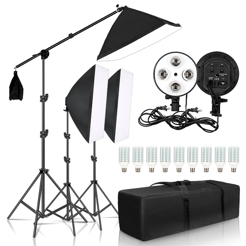 SoftboxPhotographyLightingKit50x70CMProfessionalContinuousStudio
