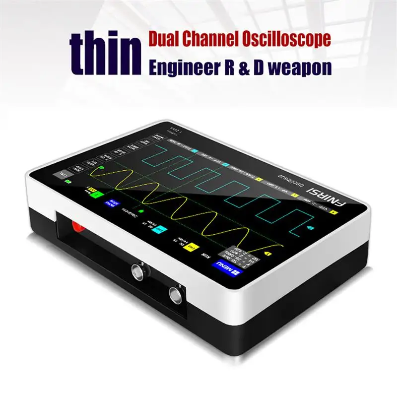 FNIRSI ADS 1013D Portable Digital Tablet Oscilloscope Dual Channel 100M Bandwidth 1GS Sampling Rate Touching Screen Oscilloscope