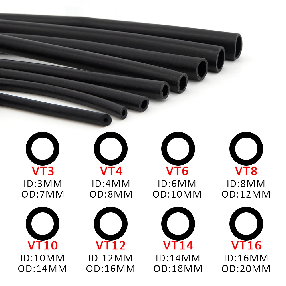 3Meter Silikon Vakuumschlauch ID 4MM Unterdruckschlauch Auto Vacuum Tube  Hose At