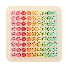 Table de Multiplication des maths en bois, 99 jouets éducatifs Montessori pour bébés, apprentissage précoce